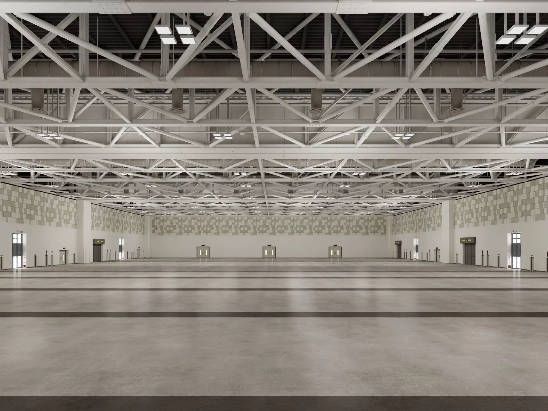 Convention And Exhibition Center 4 3D model_0