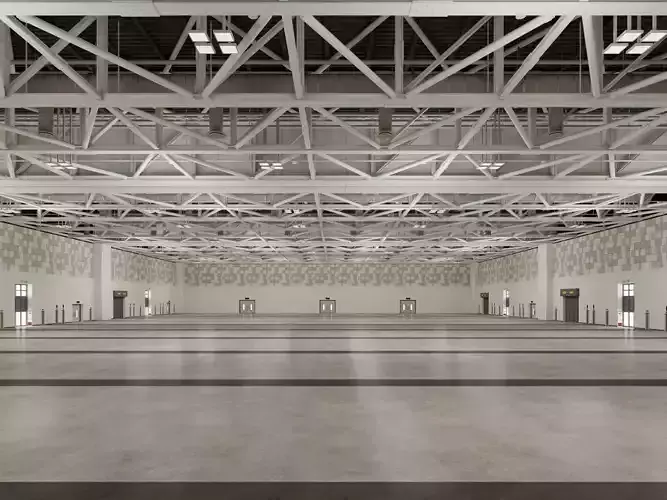 Convention And Exhibition Center 4 3D model
