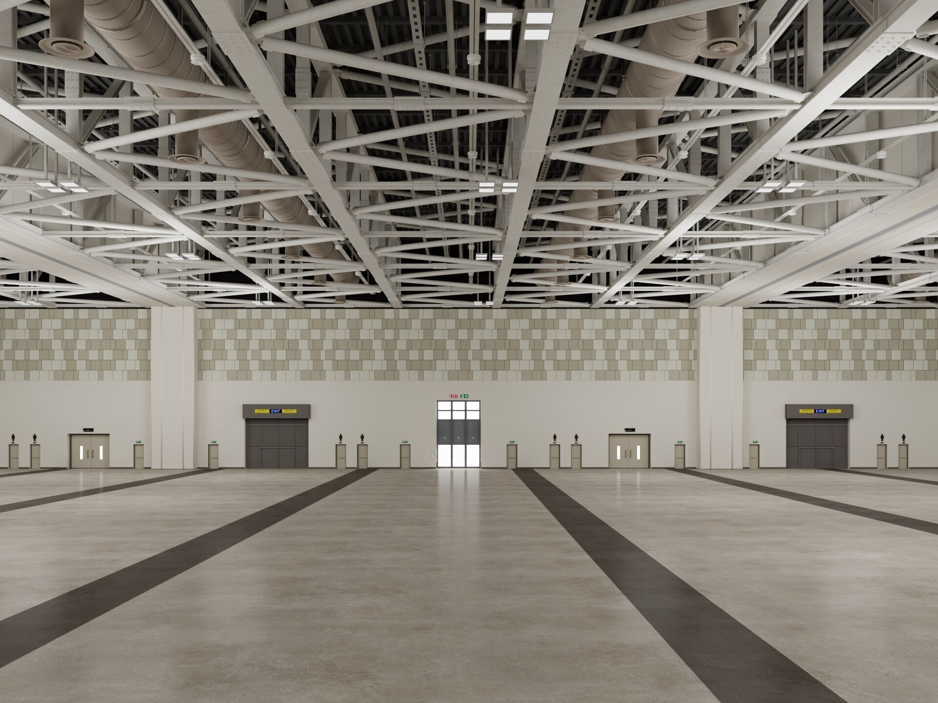 Convention And Exhibition Center 4 3D model_3