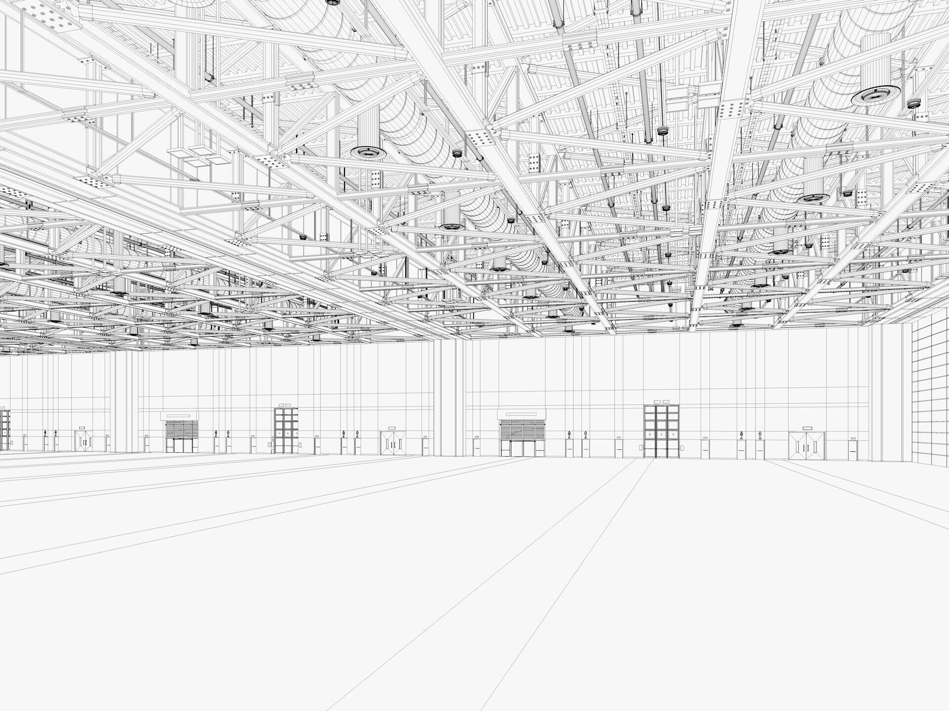 Convention And Exhibition Center 4 3D model_15