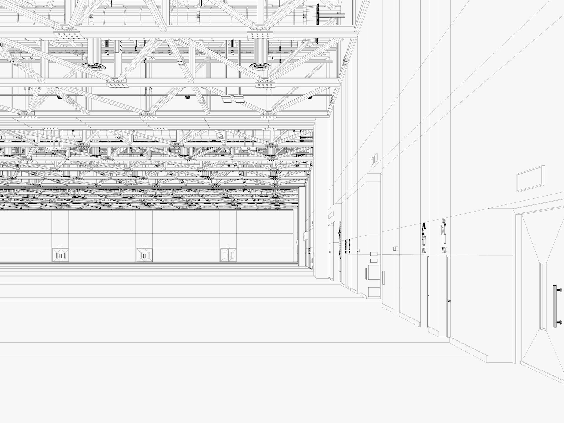 Convention And Exhibition Center 4 3D model_21