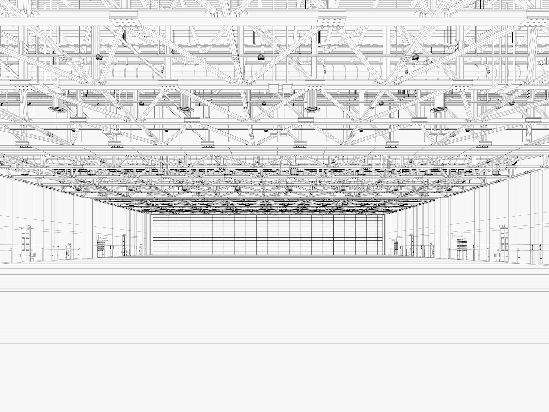 Convention And Exhibition Center 4 3D model_17