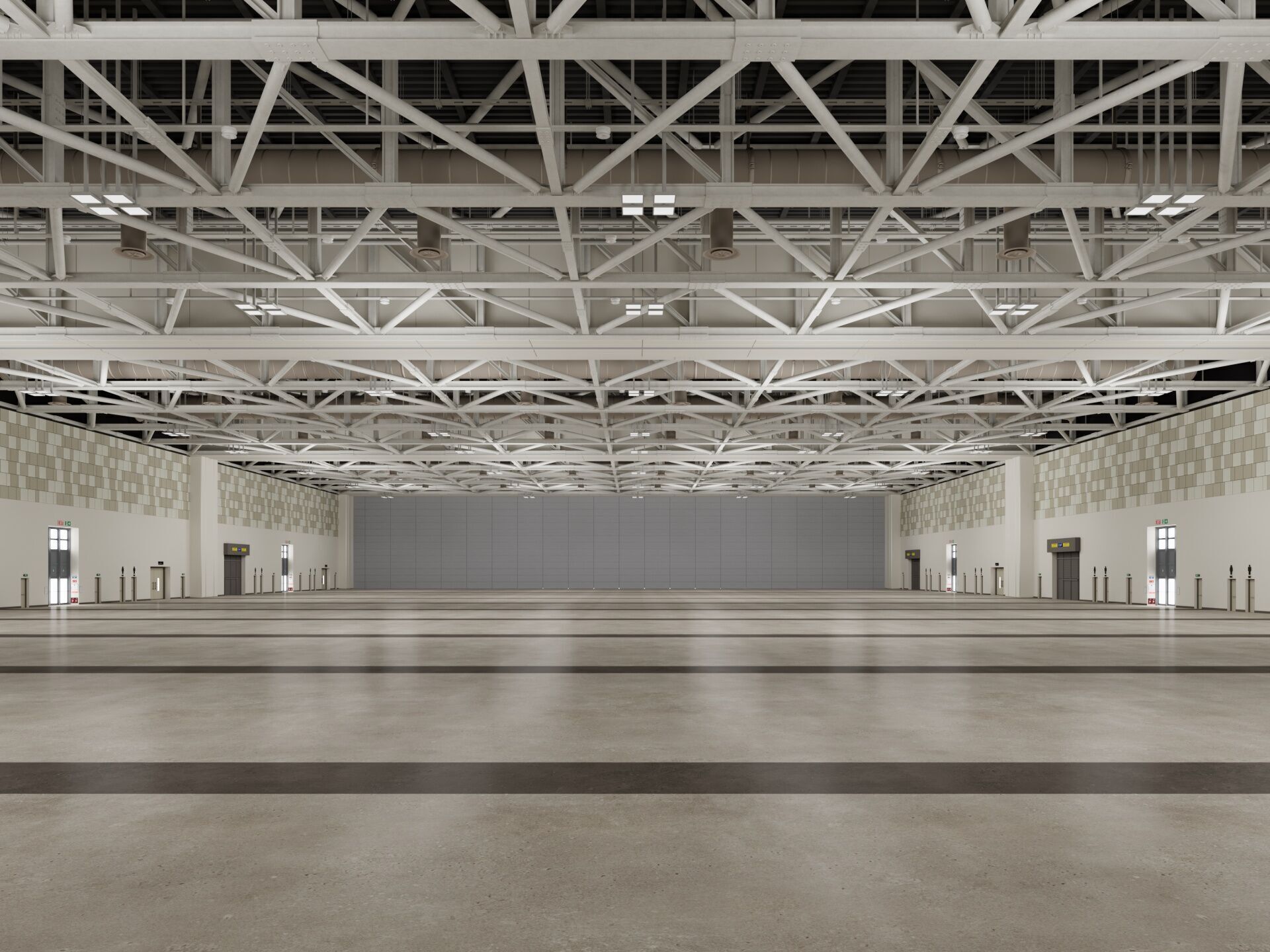 Convention And Exhibition Center 4 3D model_4