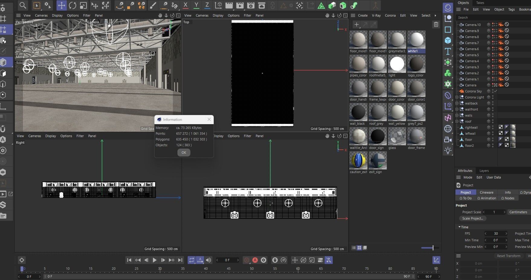 Convention And Exhibition Center 4 3D model_22