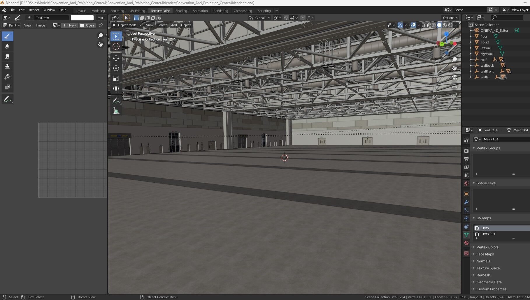 Convention And Exhibition Center 4 3D model_26