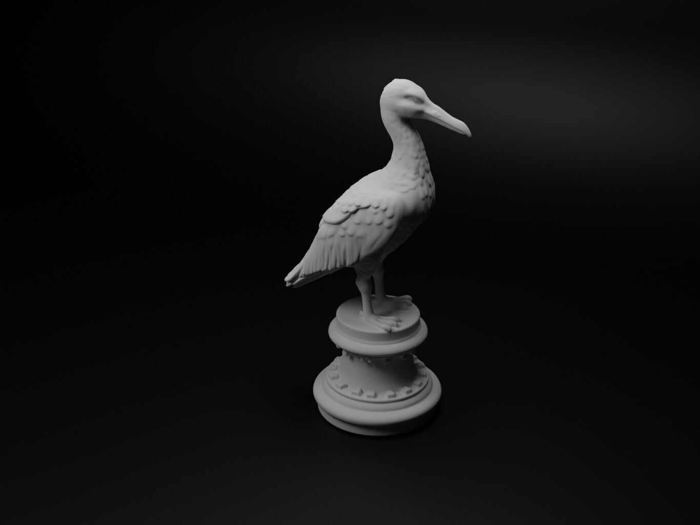 albatross Animal Chess 3D print model_1