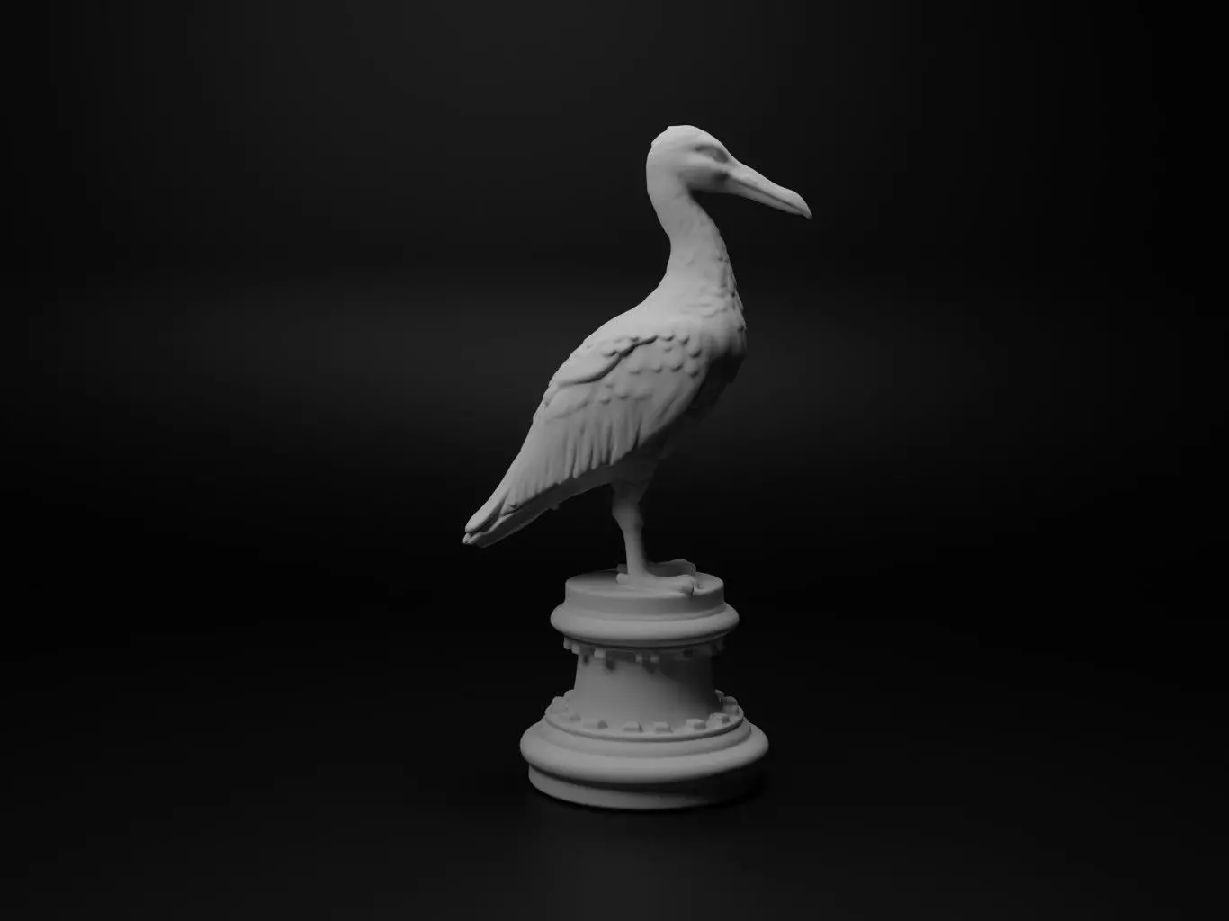 albatross Animal Chess 3D print model_0