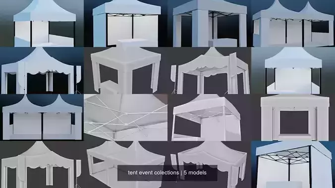 tent event colections 3D Model Collection