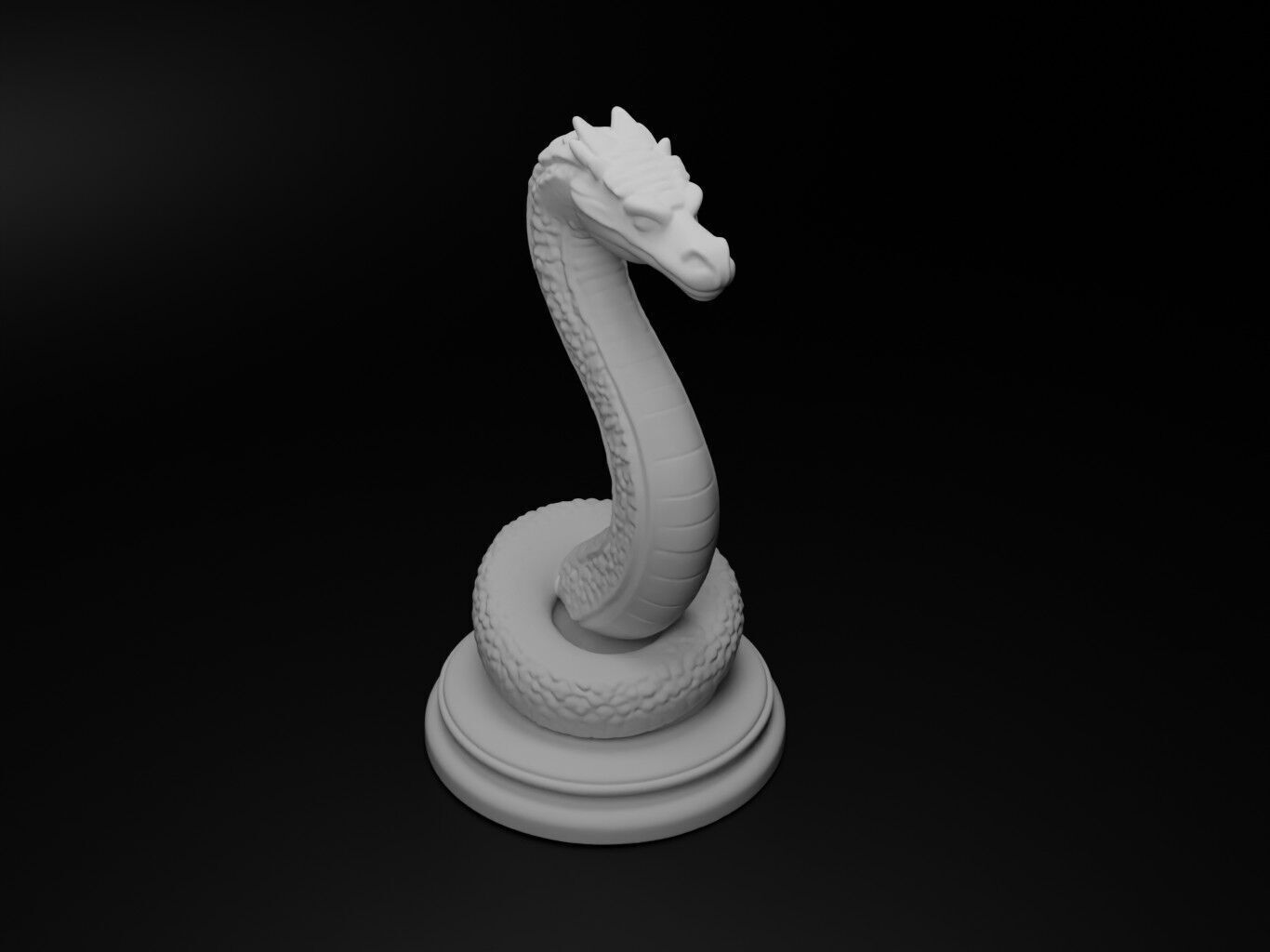 anaconda Animal Chess 3D print model_2