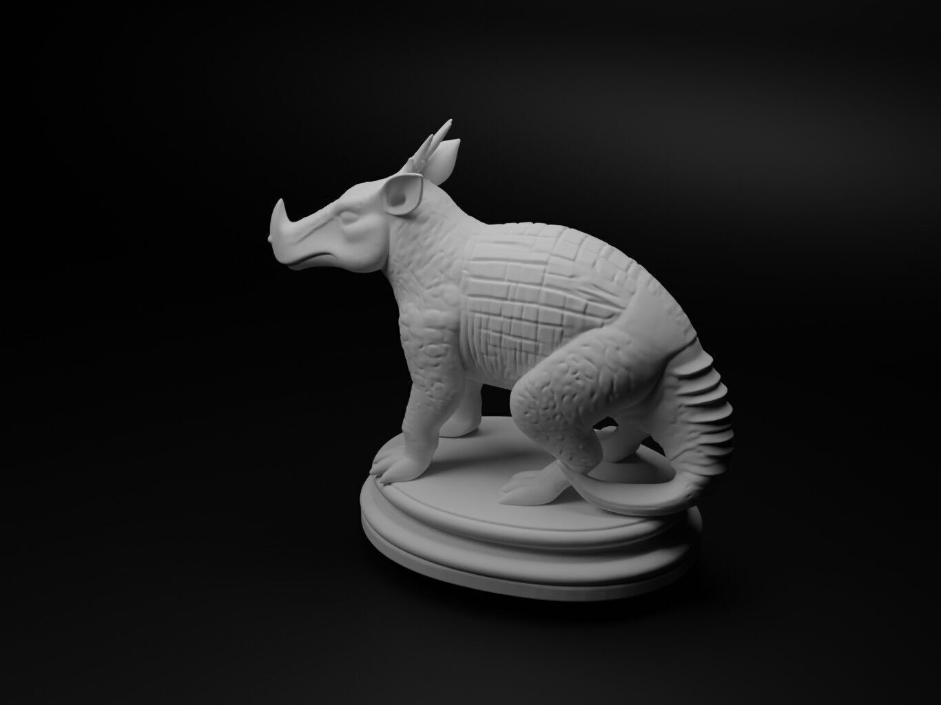 armadillo Animal Chess 3D print model_1