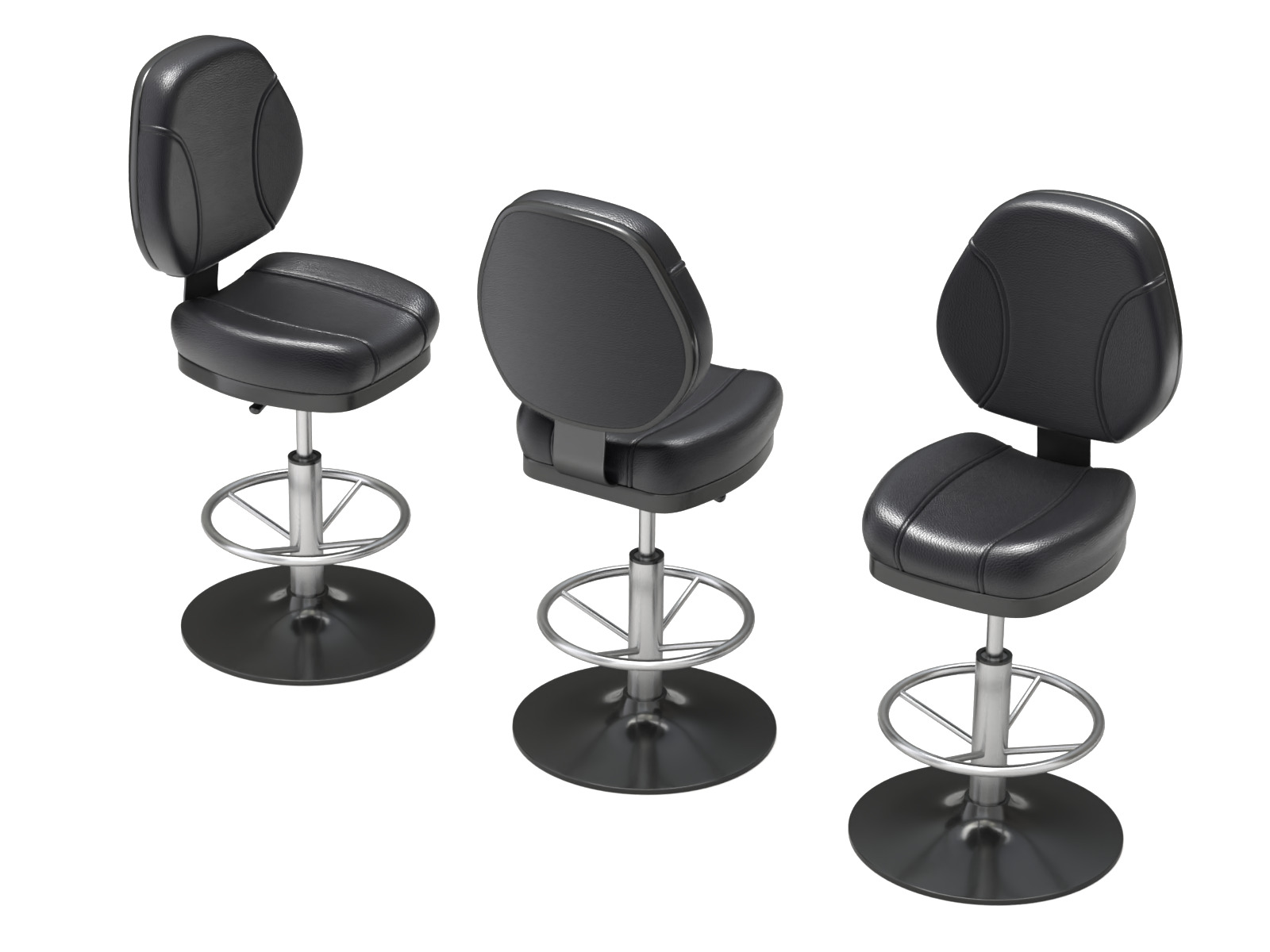 Poker Table Set 3D model_11