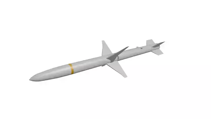 AGM-88 HARM missile low poly