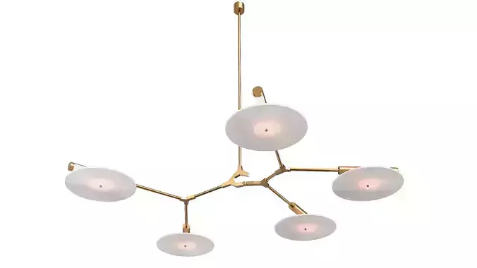 5-Light Branching Disc By Lindsey Adelman