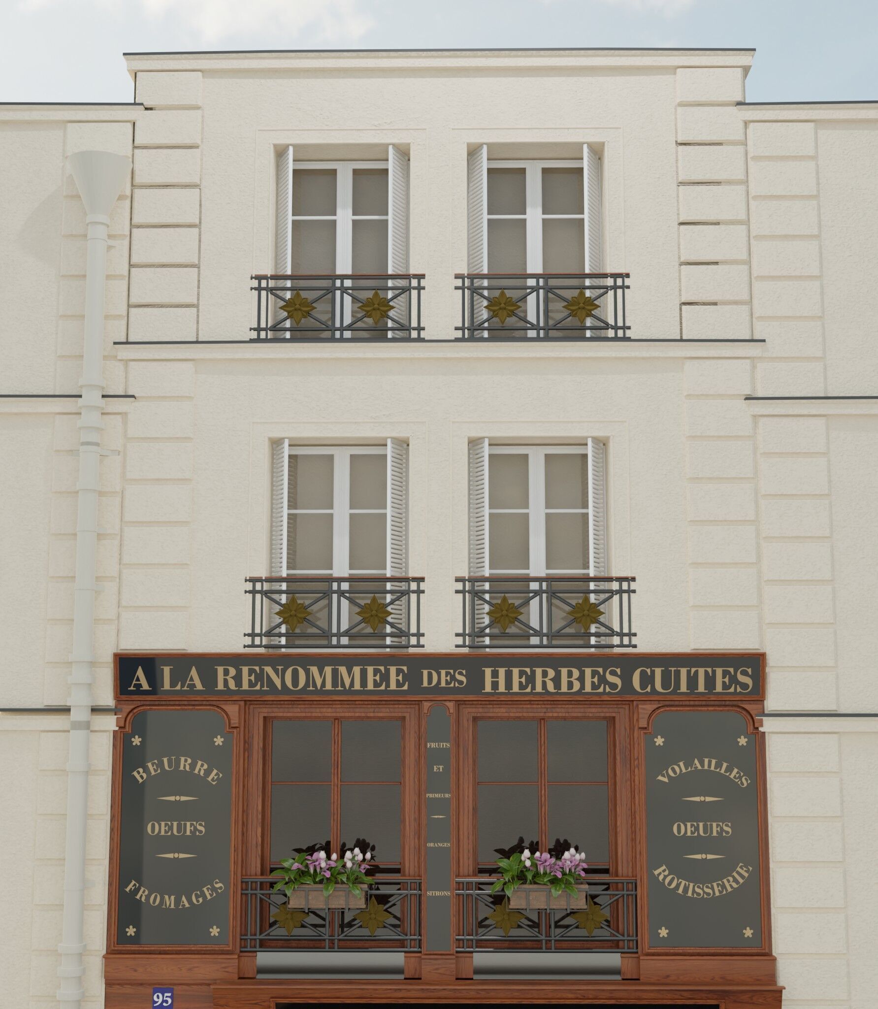 la renommee restaurant paris 3D model_6