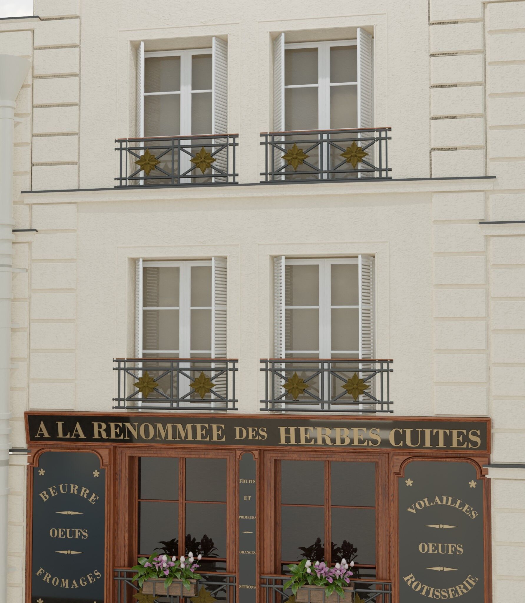 la renommee restaurant paris 3D model_8