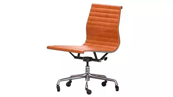  Herman Miller Eames Brown Cognac Leather Office Chair