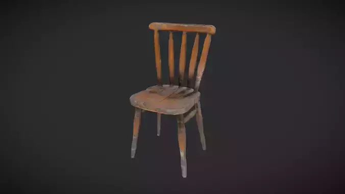 Decayed Wooden Chair 4