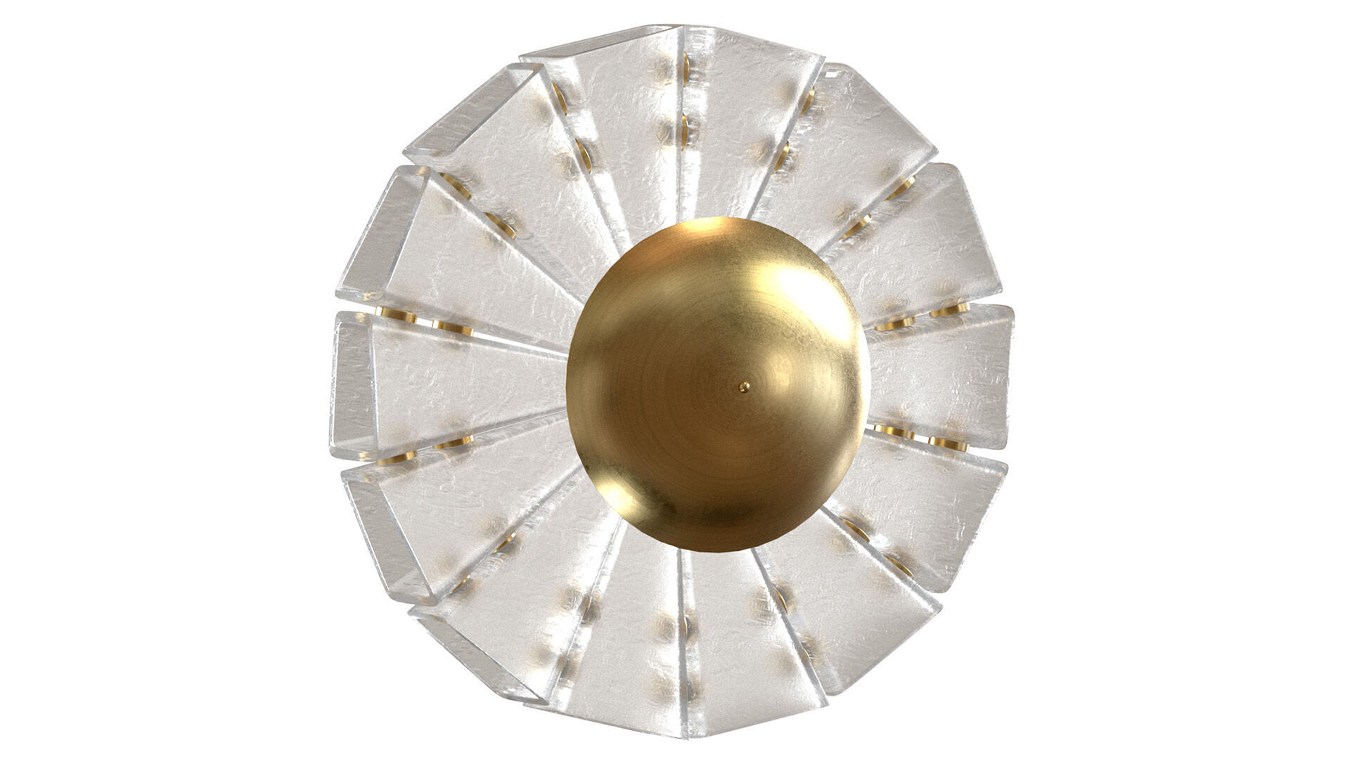 Polaris Flushmount wall sconce Bianco Light 3D model_6