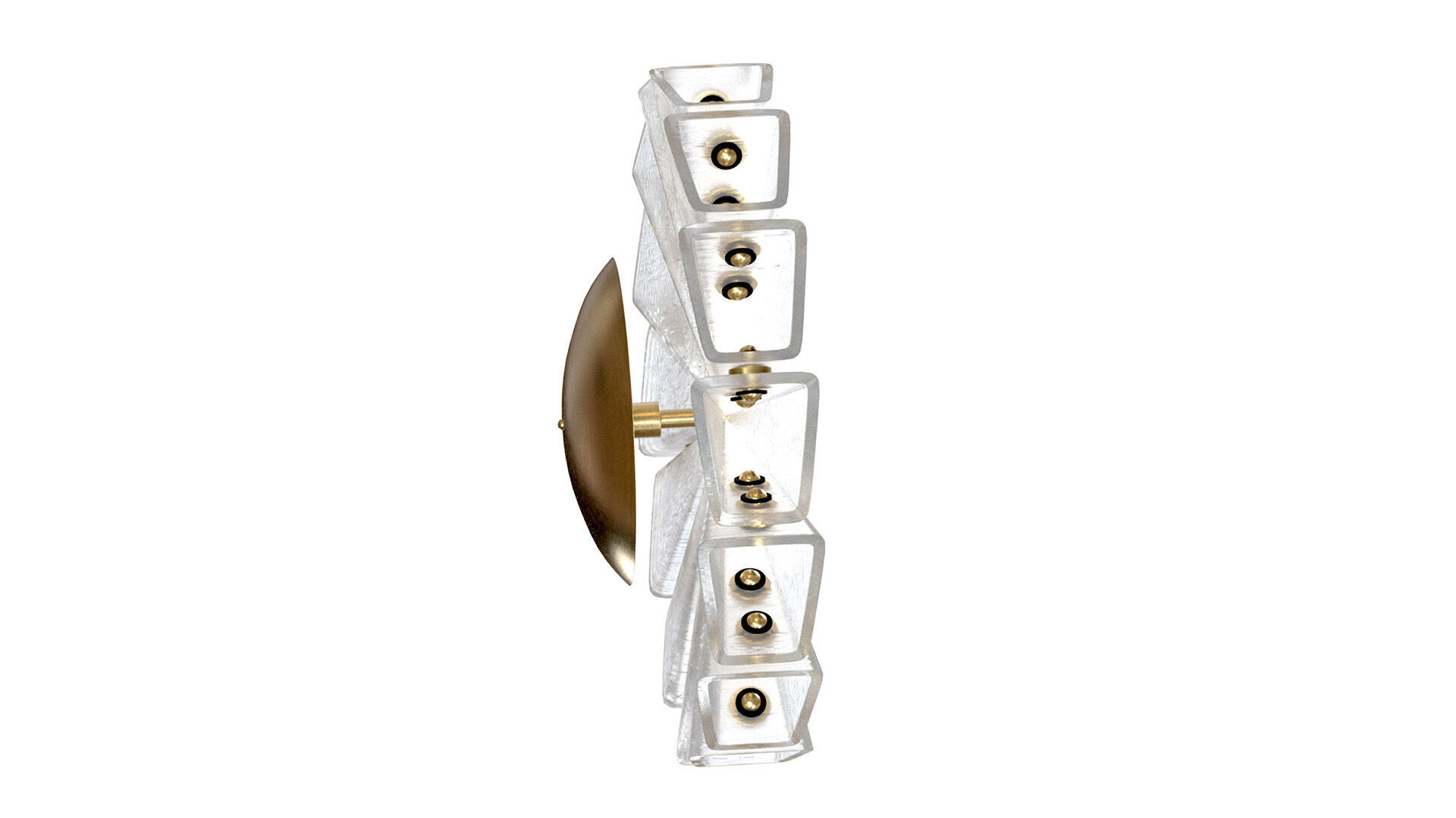 Polaris Flushmount wall sconce Bianco Light 3D model_2