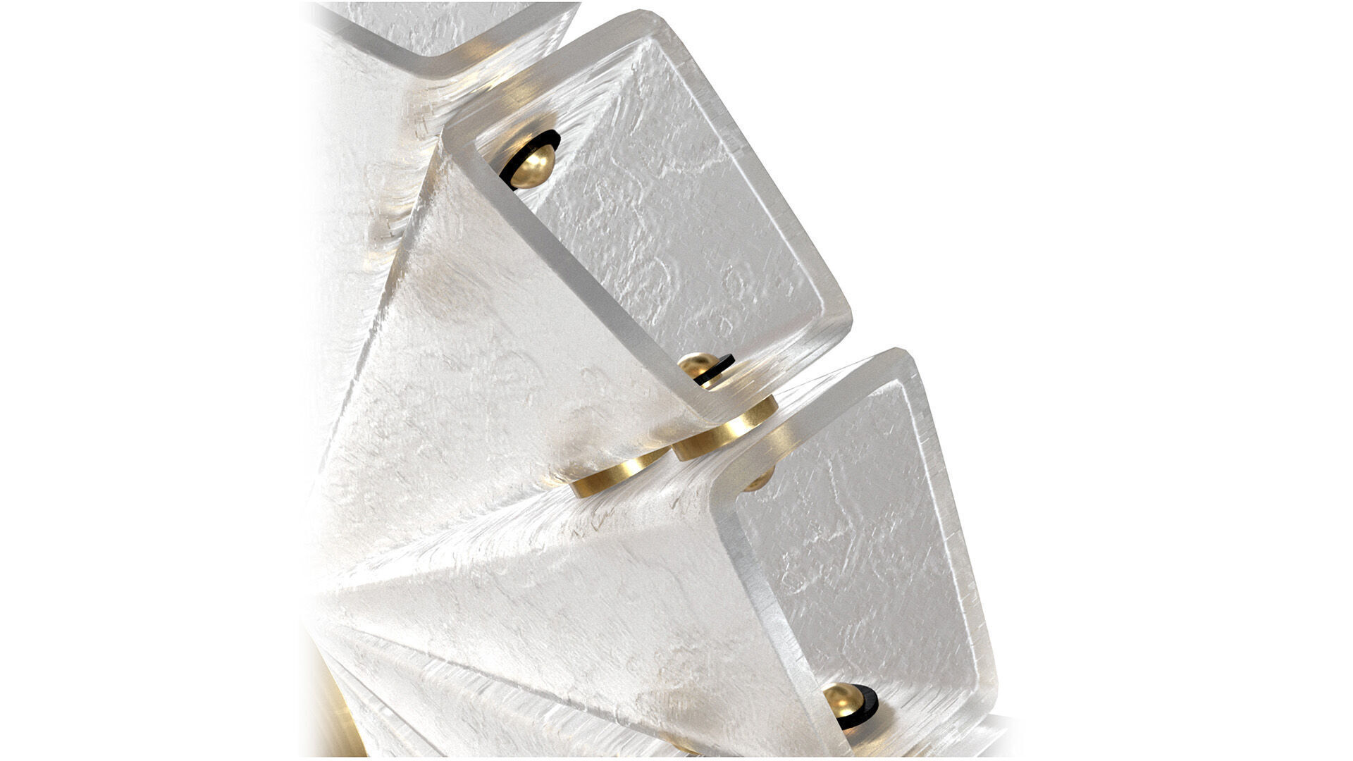 Polaris Flushmount wall sconce Bianco Light 3D model_5