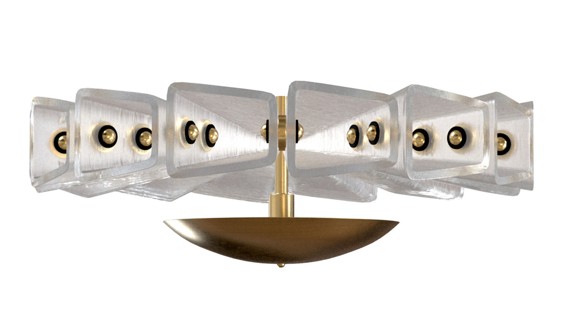 Polaris Flushmount wall sconce Bianco Light 3D model_4
