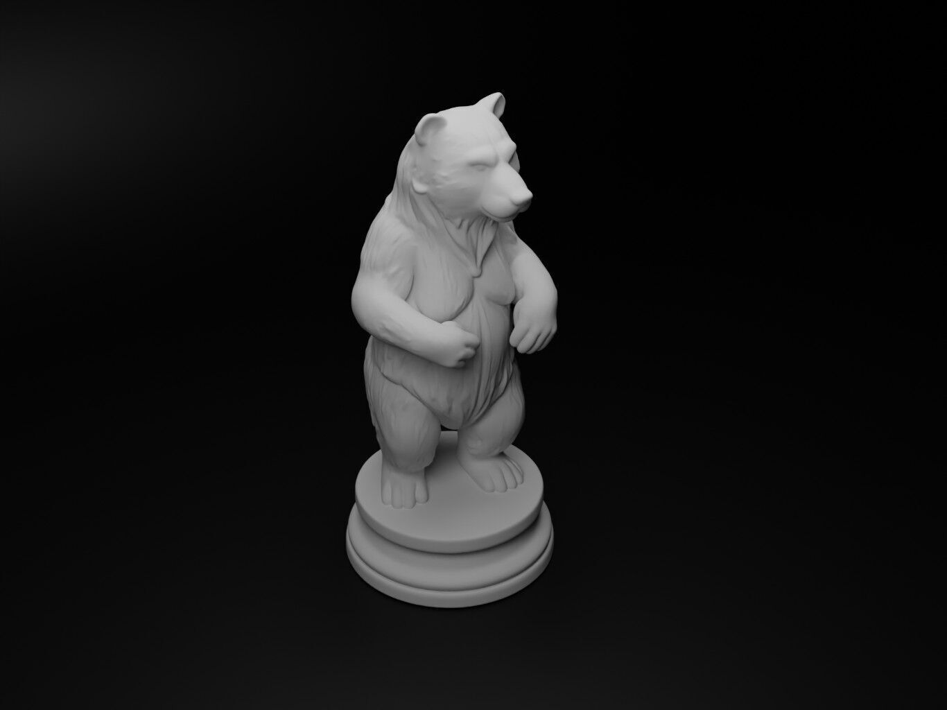 bear Animal Chess 3D print model_2