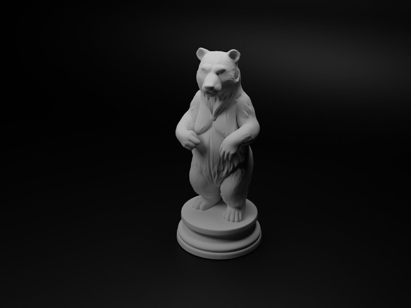 bear Animal Chess 3D print model_1