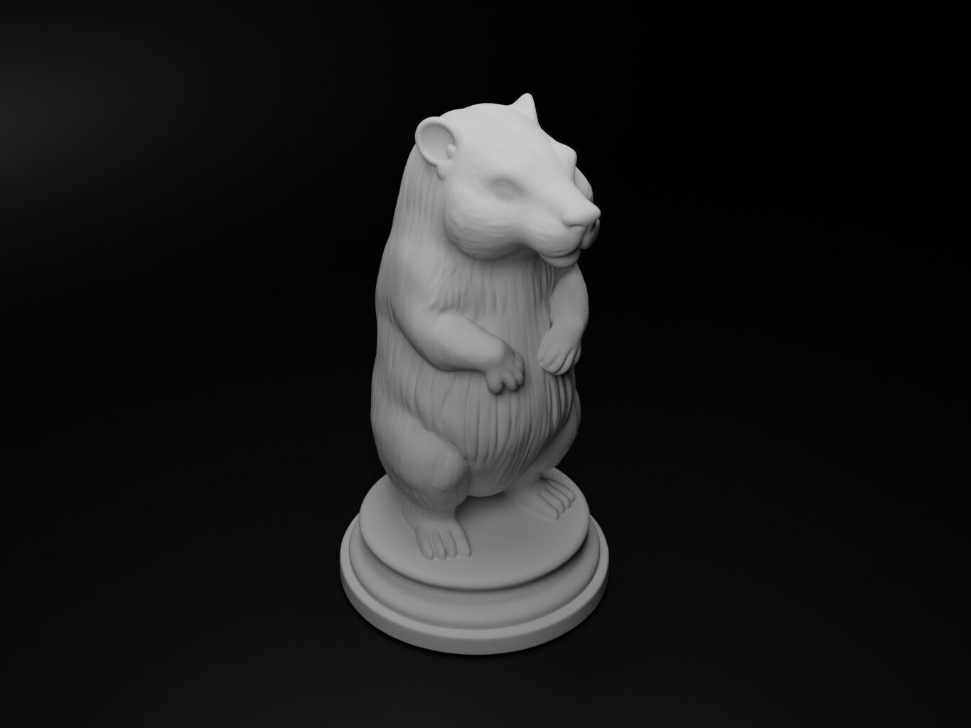 beaver Animal Chess 3D print model_2