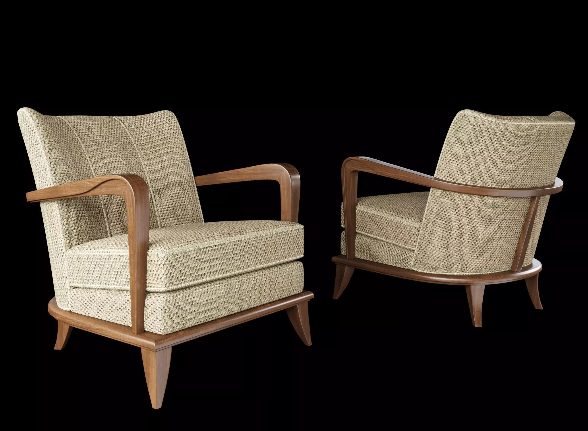 Armchair Gondoles 1940 3D model