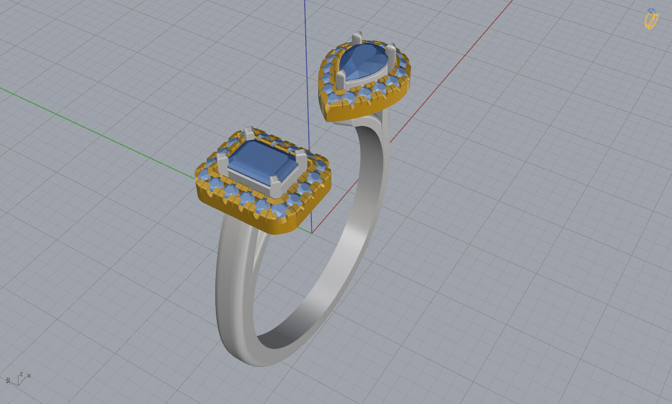 Messika Ring 3D print model_12