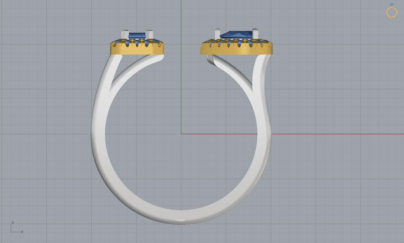 Messika Ring 3D print model_8