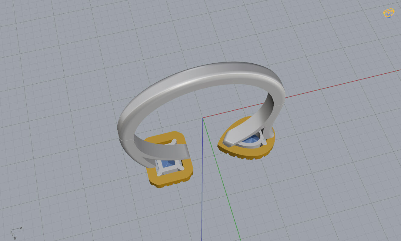 Messika Ring 3D print model_13