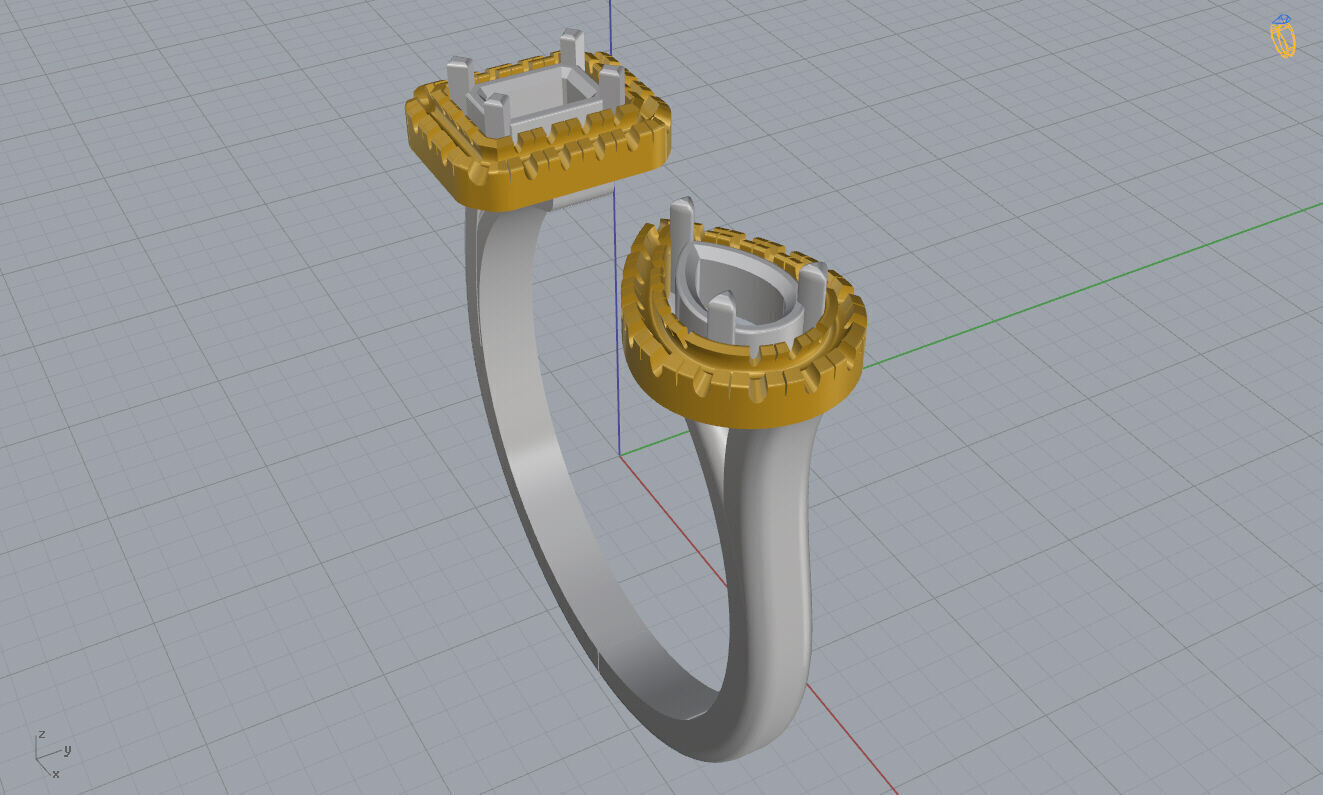 Messika Ring 3D print model_6