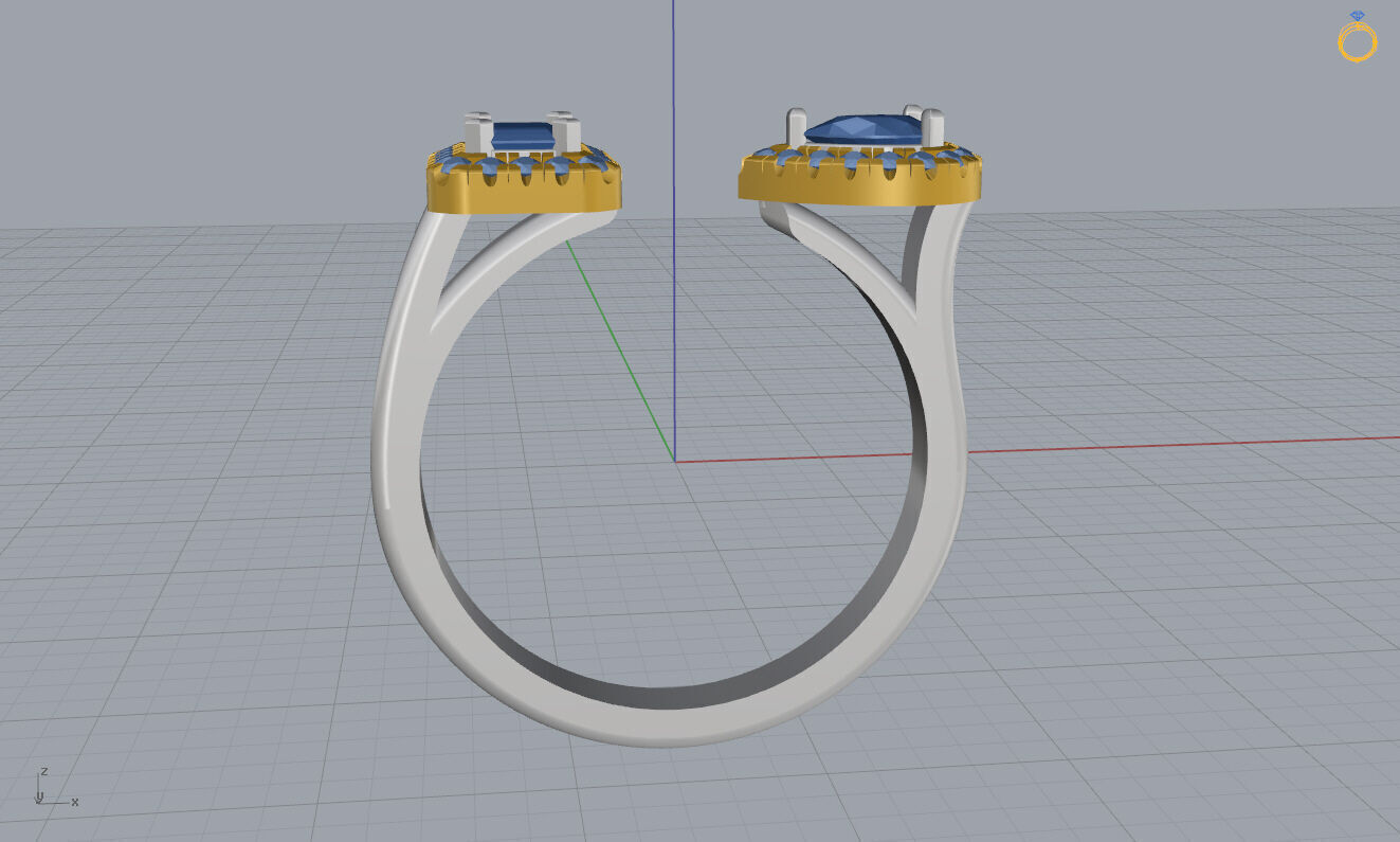 Messika Ring 3D print model_11