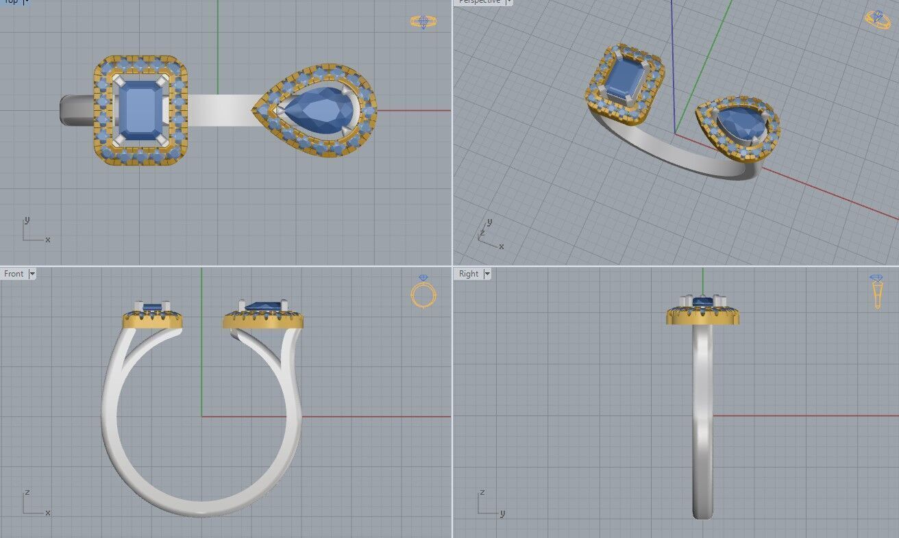 Messika Ring 3D print model_5