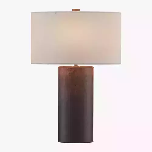 Ombre Distressed Leather Table Lamp 3D model