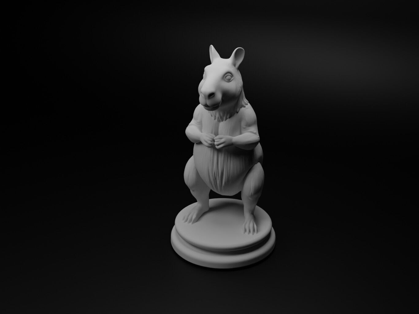 capybara Animal Chess 3D print model_1