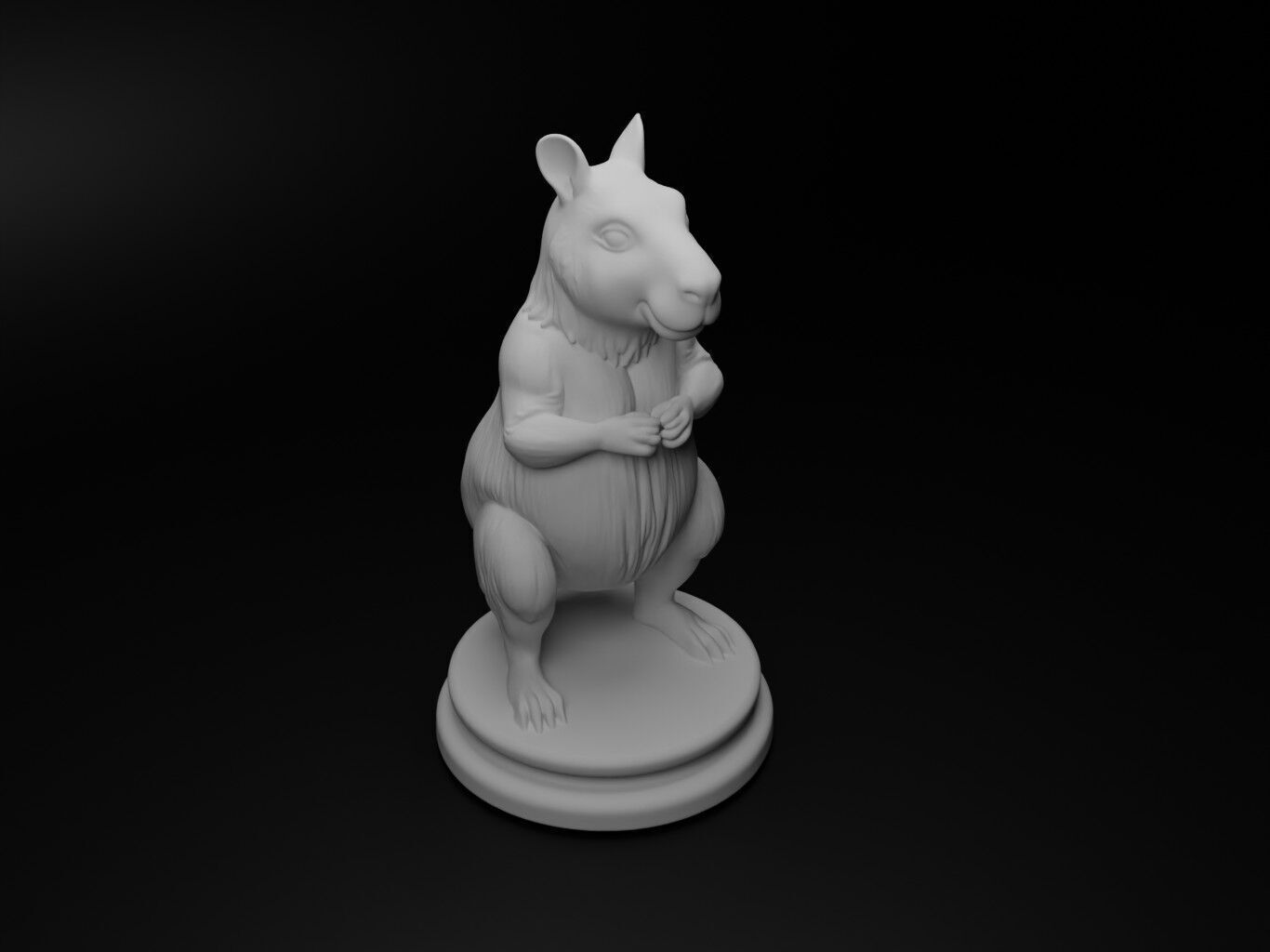 capybara Animal Chess 3D print model_2