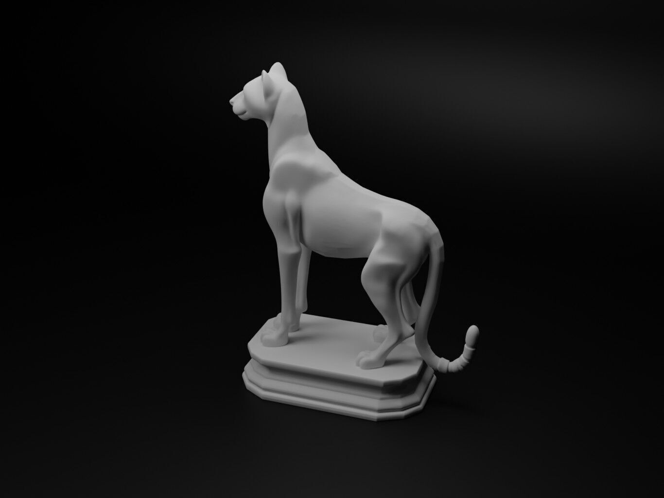 cheetah Animal Chess 3D print model_1