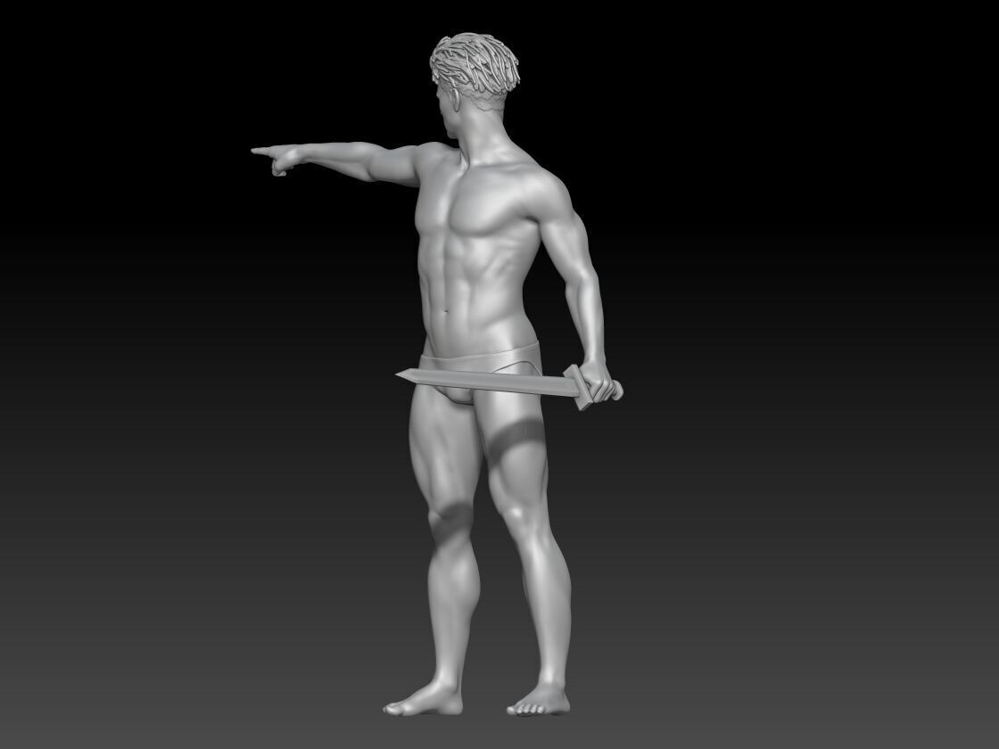 Male Pose References Drawing and Painting Inspiration 1 3D print model_1