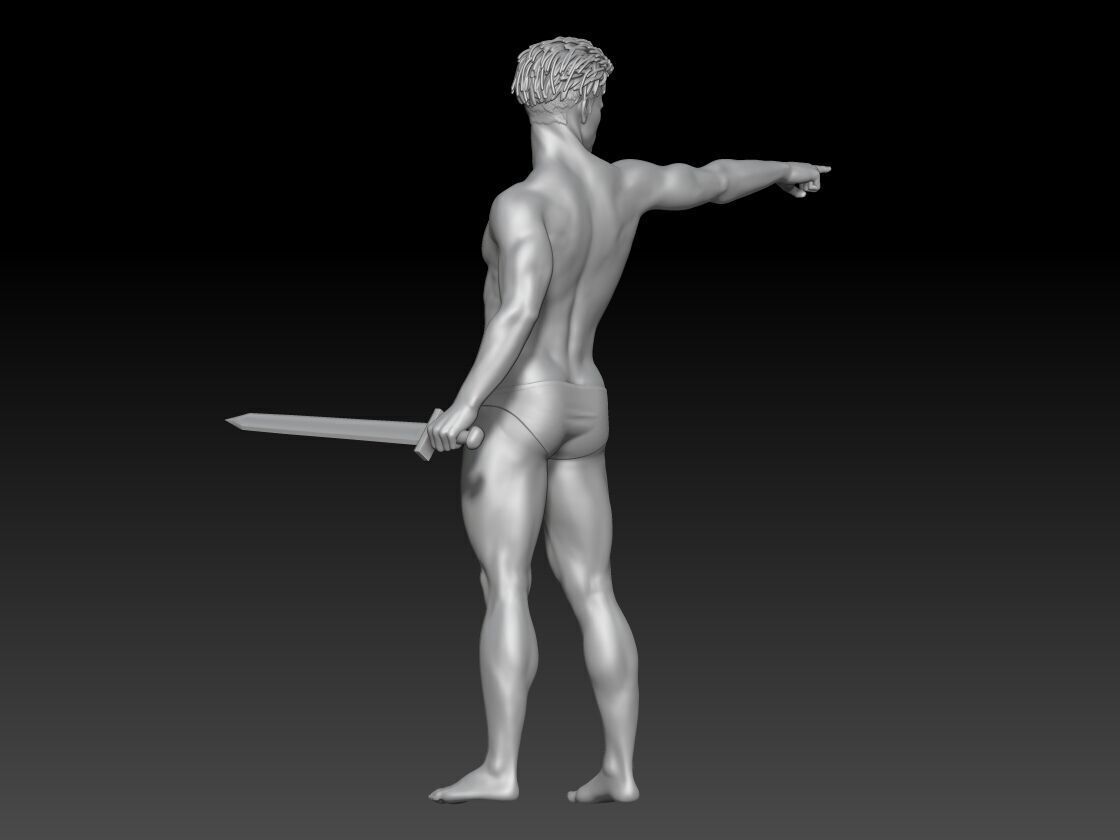 Male Pose References Drawing and Painting Inspiration 1 3D print model_2