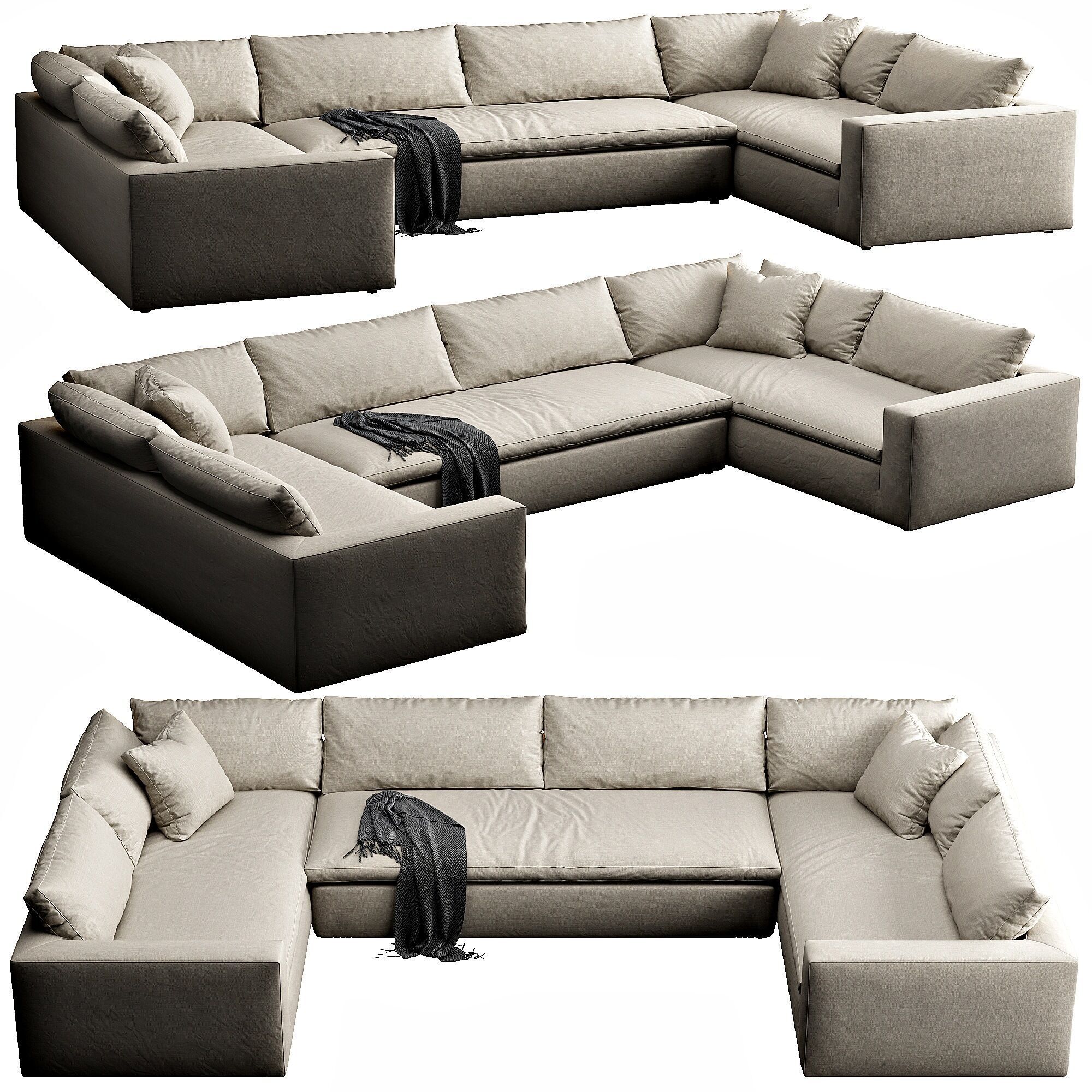 Restoration Hardware Cloud 3D model_1