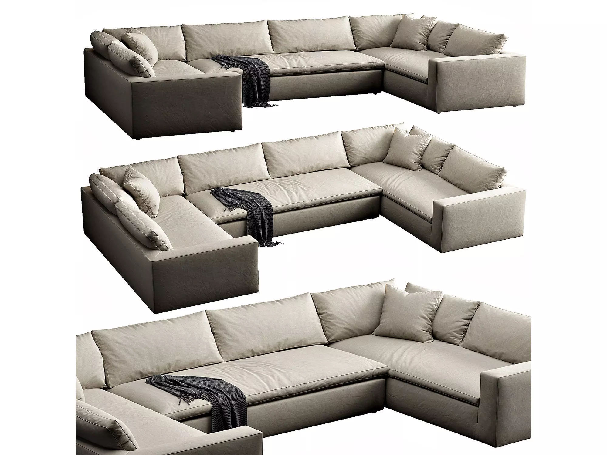 Restoration Hardware Cloud 3D model_0