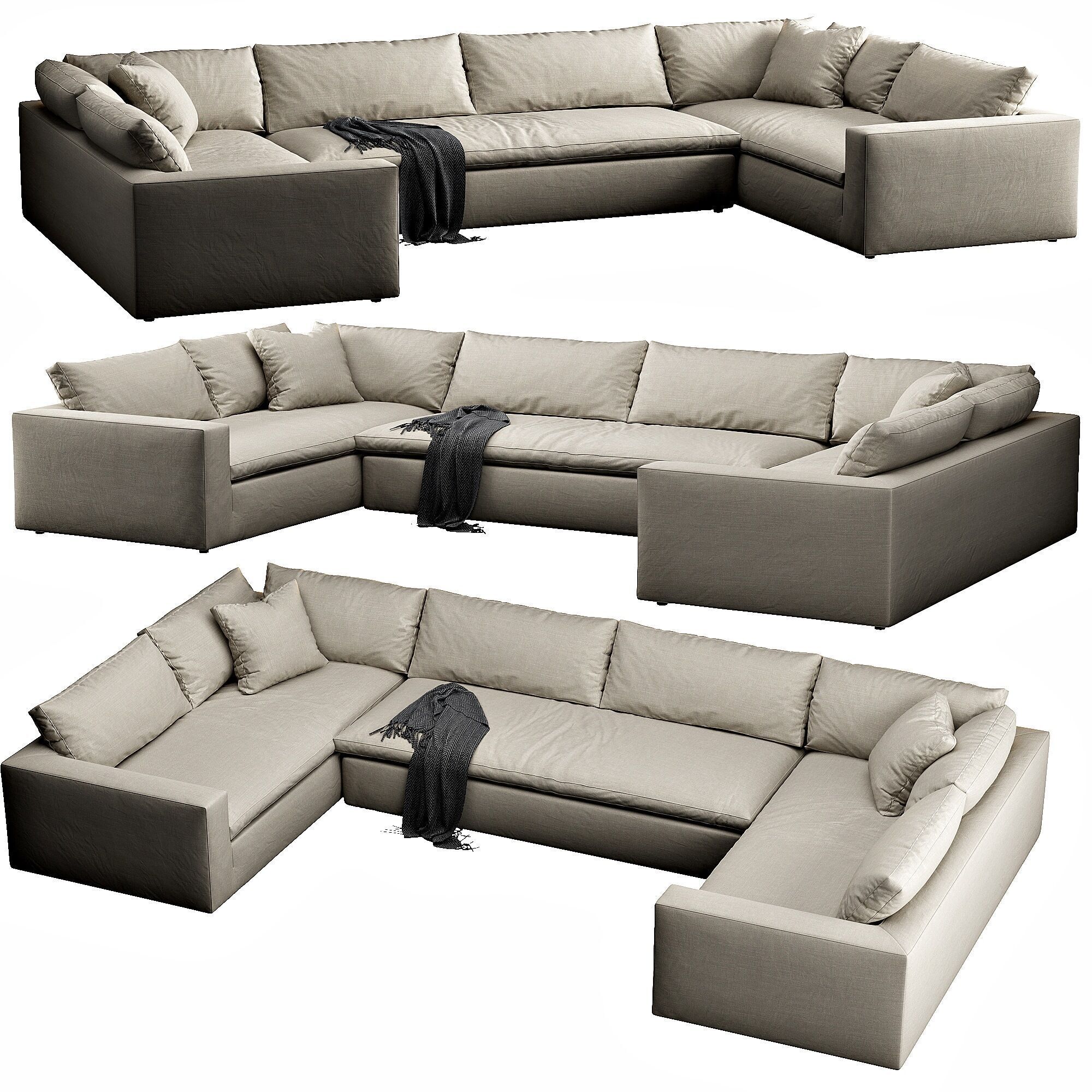 Restoration Hardware Cloud 3D model_4