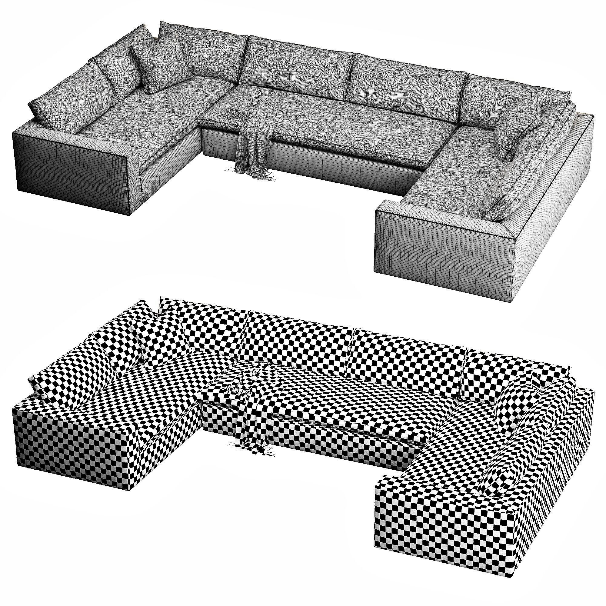 Restoration Hardware Cloud 3D model_6