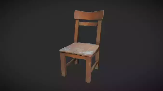 Decayed Wooden Chair 6