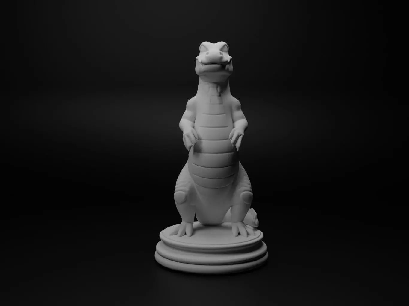 crocodile Animal Chess 3D print model_0