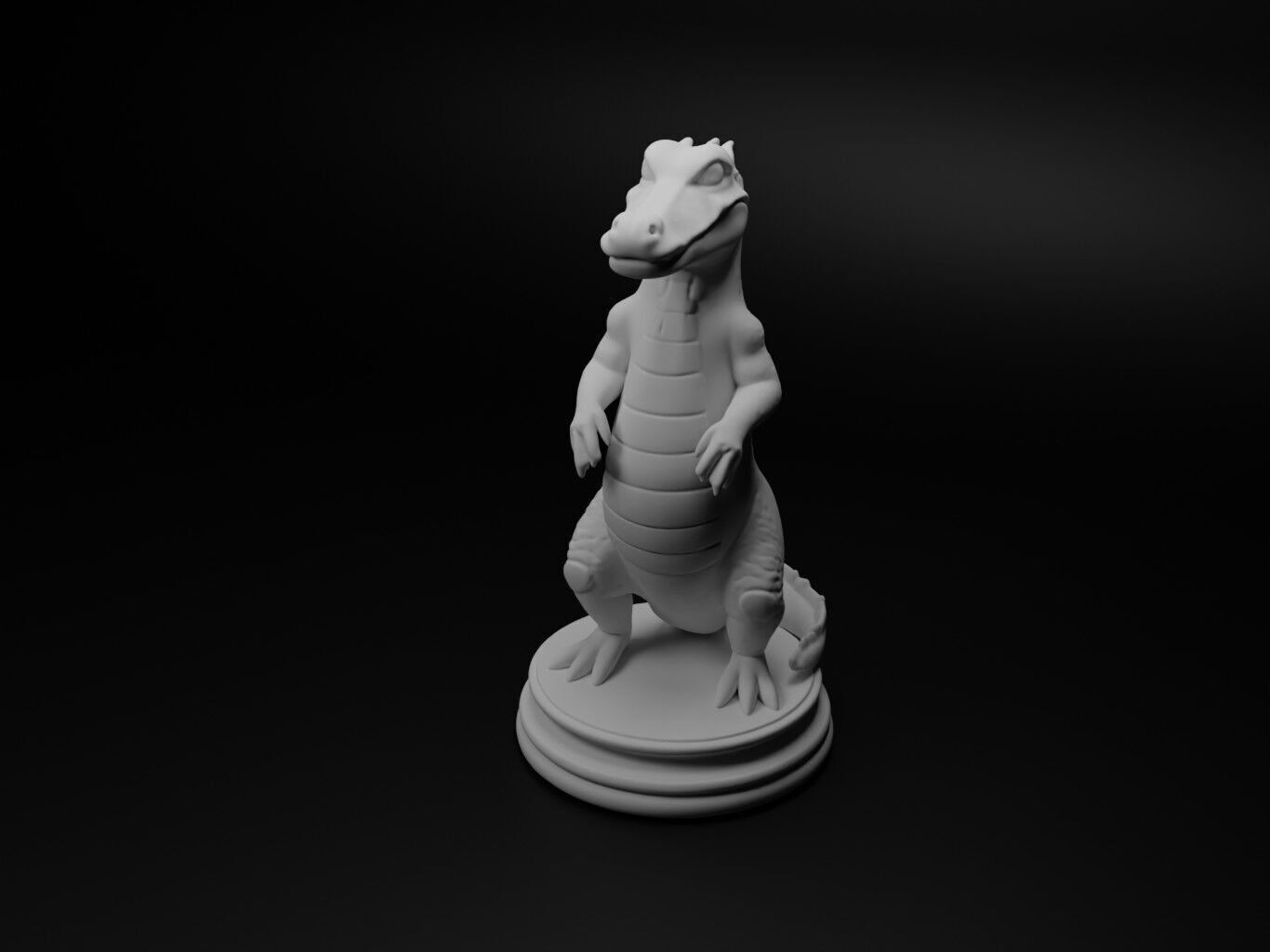crocodile Animal Chess 3D print model_1