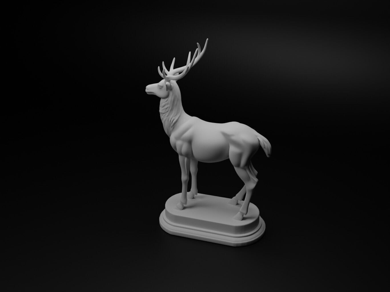 deer Animal Chess 3D print model_1