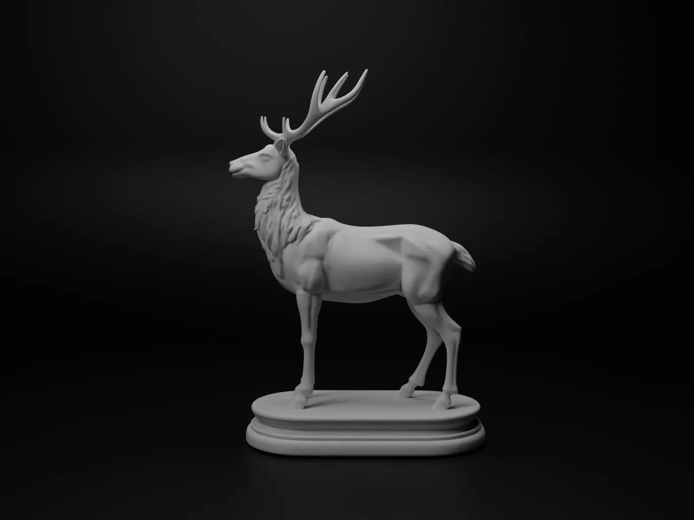 deer Animal Chess 3D print model_0